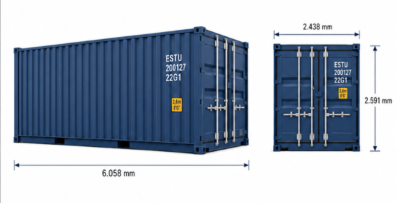 Europaleti in containere maritime