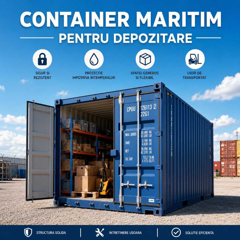 Container maritim pentru depozitare Container maritim pentru depozitare