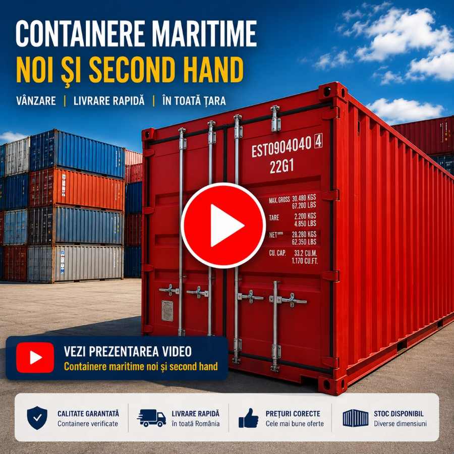 Containere maritime noi si second hand video