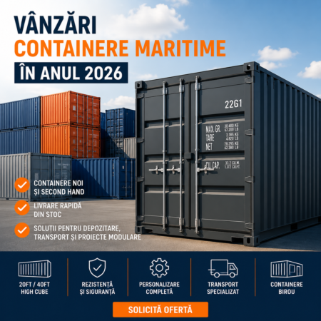 Vanzari containere maritime in anul 2026