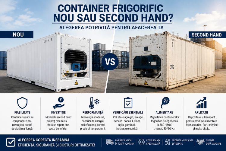 Container frigorific nou sau second hand